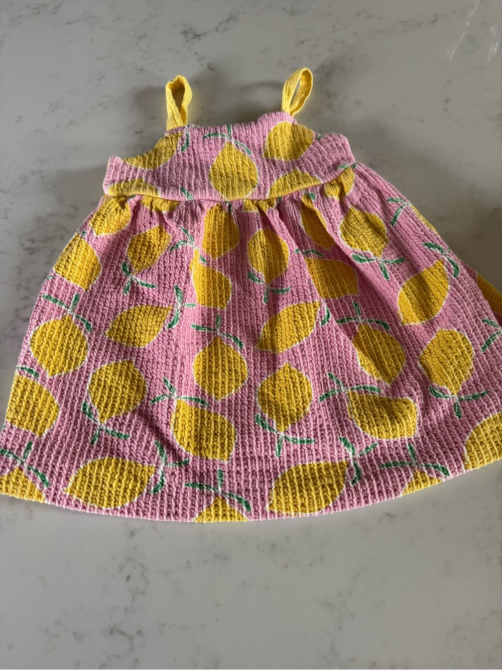 Zara Pink and Yellow Sundress with Lemon Detail